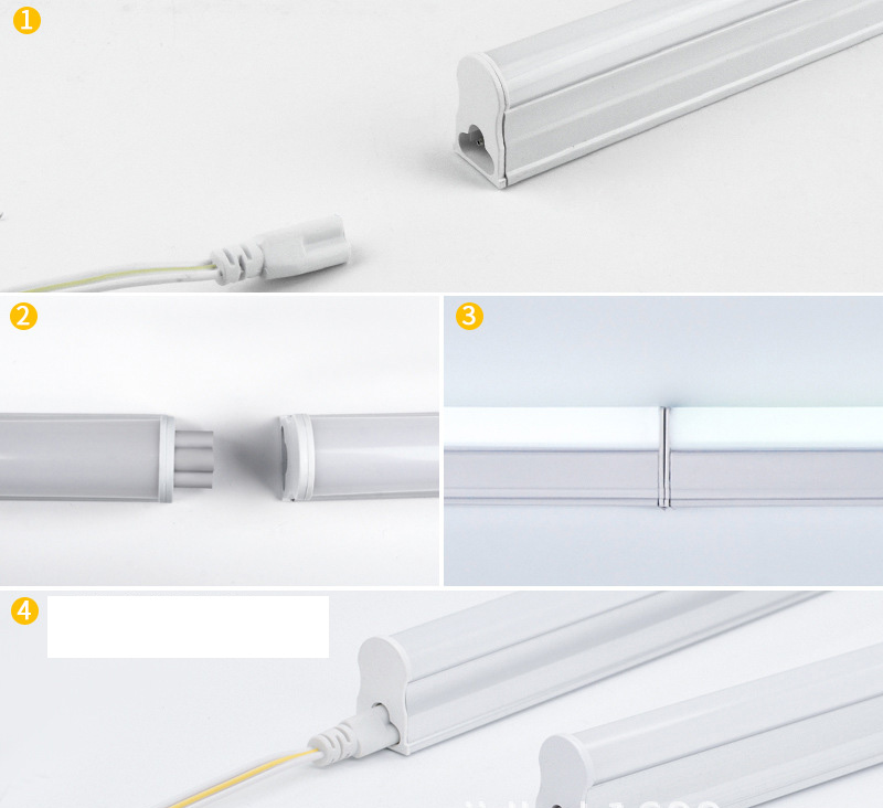 Household Energy Saving Super Bright Fluorescent Lamp Long Strip T5 600mm LED Integrated Tube Light