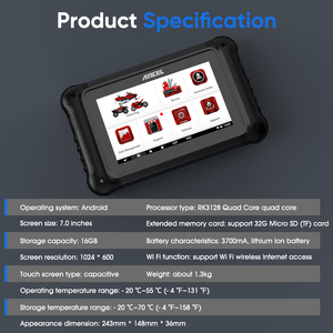 ANCEL AD700 Scanner Multisistema, Tester Batteria 12V, Spurgo ABS, Reset EPB, Ricerca DTC, Test Pin DLC - Product Image 6
