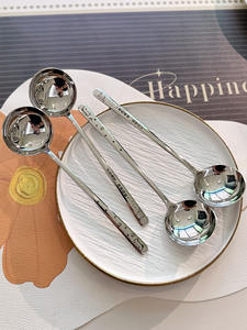 Cuchara de Sopa de Acero Inoxidable DF BC 316, Grado Alimenticio, Mango Largo, Apta para Lavavajillas y Horno, Sostenible, para el Hogar, para Olla Caliente - Product Image 6