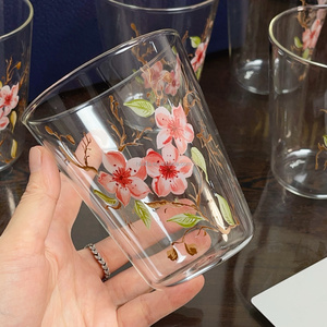 แก้วไวน์หรูหราสไตล์อาร์ตเดโค ลายตอกแบบสดใส วาดด้วยมือ ทำด้วยมือ เป็นมิตรกับสิ่งแวดล้อม - Product Image 5