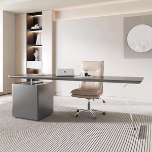 <span class=keywords><strong>Bureau</strong></span> Minimaliste Écologique en Panneaux avec Finition Vernie au <span class=keywords><strong>Piano</strong></span> de Haute Qualité - Product Image 1