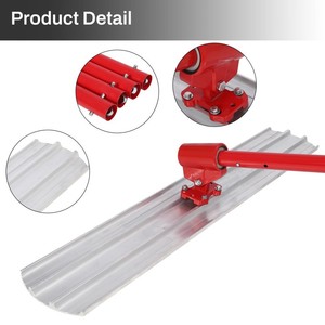 Règle de nivellement en magnésium et aluminium de 5,4 m pour béton - Niveleuse renforcée pour pavés en <span class=keywords><strong>ciment</strong></span> avec truelle manuelle - Product Image 3