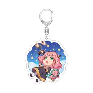 Hete verkoop Anime SPF X Familie Acryl Sleutelhanger Sleutelhangers Hangertje Dubbelzijdige Sleutelringen - Product Image 4