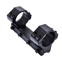 Accessoires pour lunette de visée : Anneaux de montage circulaires intégrés de 100 mm de long et 30 mm de profil haut, adaptateur pour base de lunette de 11 mm, pour la chasse