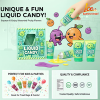 Forme de dentifrice Confiture aigre Bonbons liquides Odm Bonbons personnalisés Saveur fruitée Squeeze Acide Confiture Gelée Bonbons liquides
