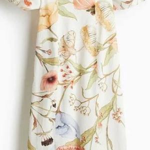 Vestido floral estampado para mujer, manga corta abullonada, cuello en V, espalda con cordones, estilo vintage, para fiesta, ropa de calle, vestido de verano - Product Image 3