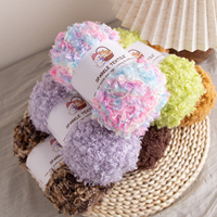 Fil à tricoter et à crocheter 100% Polyester, moelleux, bouclé, pour poupées et sacs DIY, fil à jouets, fil à oreilles en peluche