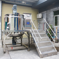 Usine de machines Yuxiang, réservoir de mélange en acier SUS304 de 1000L pour lavage liquide, homogénéisation, savon, cosmétiques, shampoing, mélangeur émulsifiant