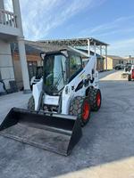 Chargeuse compacte Bobcat d'occasion avec bras de levage vertical, longue portée de déchargement, puissance élevée, faible taux de défaillance
