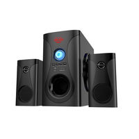 Sistema de Audio Profesional Inteligente 2.1 con Sonido Envolvente, USB y FM, Altavoz Multimedia y Sistema de Audio para el Hogar