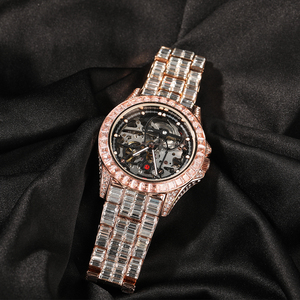 Nuovi Orologi Meccanici di Lusso 2024 per Uomo, Completamente Tempestati di Diamanti, Impermeabili, <span class=keywords><strong>Quadrati</strong></span> e Rotondi - Product Image 6