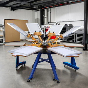 Machine de sérigraphie à système de réglage facile pour les sacs de t-shirts en plastique personnalisés emballage de sacs auto-scellants à fermeture éclair transparente pour vêtements - Product Image 1