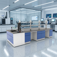Banc de travail de laboratoire sur mesure, anti-corrosion, poste de travail de laboratoire, table de laboratoire à structure en acier pour l'ameublement de laboratoire