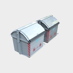 Contenedor de Basura de Acero Galvanizado BDB Metal 3200L, Sobre el Suelo - Product Image 5
