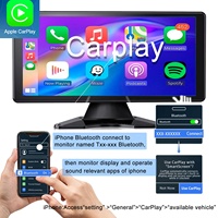 Nouveau Moniteur de Camion Populaire 10,36 Pouces Quad Split avec DVR 4K, Carplay et Android Auto, Kit Caméra de Recul pour Camion