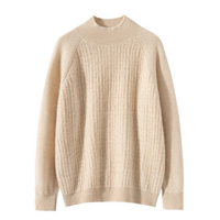 Pull-over col rond pour femme en cachemire 100% tricoté sur mesure, décontracté, de luxe, pour l'automne, vente en gros