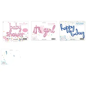 Its a girl foil balloon set Its a boy foil balloon set baby girl shower party decorations Celebrate New Baby letter balloon