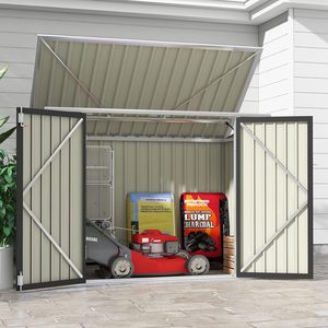 Abri <span class=keywords><strong>de</strong></span> jardin 6*3 avec structure en acier galvanisé et finition thermolaquée, facile à assembler pour ranger les outils <span class=keywords><strong>de</strong></span> jardin et les accessoires <span class=keywords><strong>de</strong></span> <span class=keywords><strong>piscine</strong></span> - Product Image 1