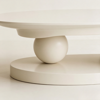 Table basse en marbre, table basse ovale, table centrale moderne, table basse à base sphérique, table de salon de luxe, table créative