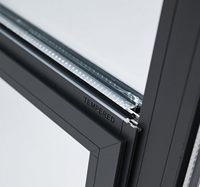 Ventanas abatibles de aluminio arqueadas de estilo europeo de lujo personalizadas Diseño elegante para Villa con Vidrio Curvo