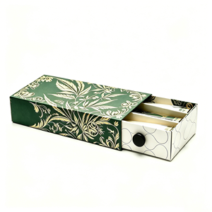 Custom Printed Eco Friendly Kraft Pull Out Drawer Paper Packaging <b>Box</b> Child Resistant Locking System For <b>Small</b> Household Items - Product Image 4
