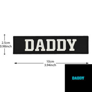 Нашивка-значок DADDY Dad Creative Word для морали команды, из ПВХ, мягкая резина, 3D, водостойкая, треугольная, с ночной подсветкой, для рюкзака - Product Image 5