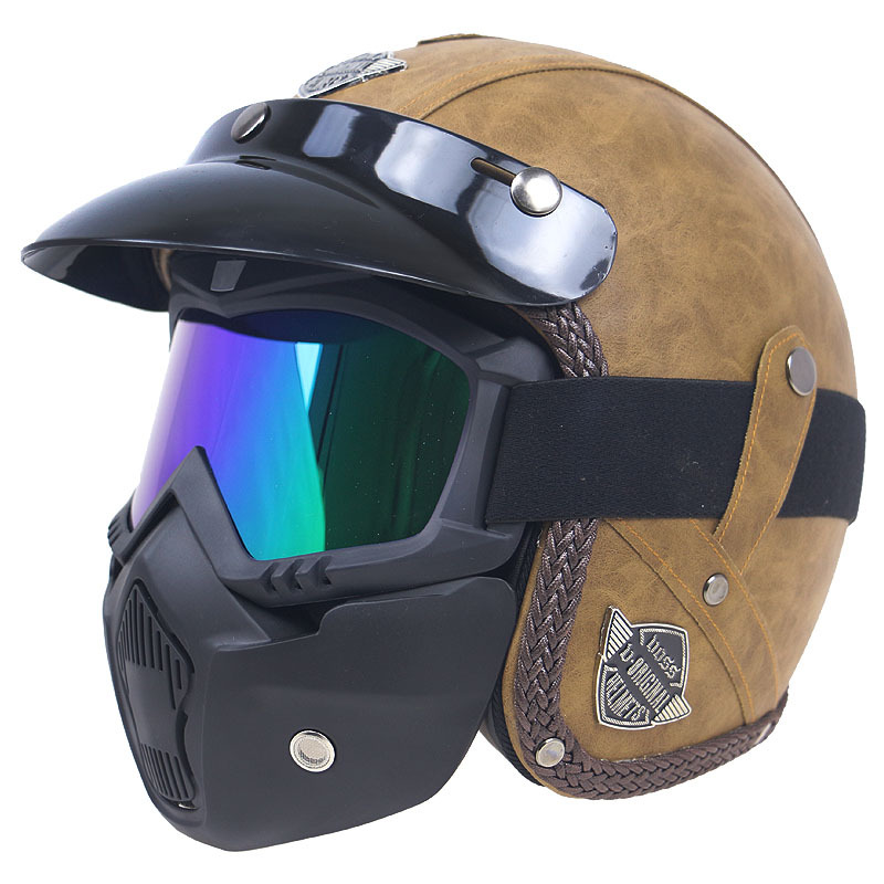 สีน้ำตาลคลาสสิกพร้อมแผ่นปิดหน้า