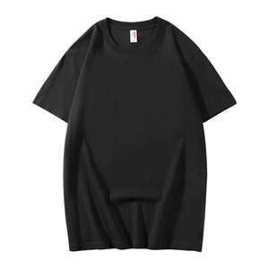 Herren 210GSM T-Shirt aus gekämmter Baumwolle Doppel garn konstruktion Einfarbig Übergroßer Rundhals ausschnitt - Product Image 2