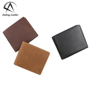 AndoBag Retro <b>Men</b> Real Genuine Cow Leather Short <b>Wallet</b> Fashion Casual <b>Slim</b> <b>Wallets</b> Coin Bag - Product Image 1