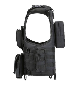 Gilet Protettivo <span class=keywords><strong>Molle</strong></span> Regolabile in Poliestere Oxford per Esterni con Sgancio Rapido per Paintballisti Shun Tai - Product Image 4