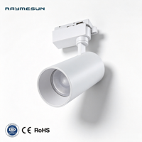 Lámpara LED de Techo 220V COB, Foco de Riel Ajustable 360° de Alta Calidad 20W 30W, Proveedor de Iluminación Comercial para Carriles
