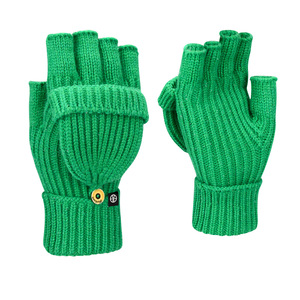 ถุงมือถักสีพื้นสำหรับผู้หญิง TOPSCT0656S ขายส่ง ถุงมือครึ่งนิ้วสำหรับปั่นจักรยาน กีฬากลางแจ้ง ฤดูหนาว - Product Image 1