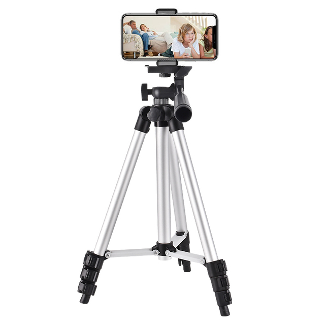 Lightweight 3110 Phone Tripod with Flexible Universal Clip Compatible with Various Video Recording Selfies Live Streaming