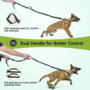 Nobleza guinzaglio retrattile elastico a mani libere per cani con doppia corda elastica e comodo tascabile per piccoli animali - Product Image 4
