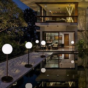 Hiện đại ngoài trời không thấm nước có thể sạc lại vườn điều khiển từ xa thay đổi màu sắc dẫn bóng ánh sáng - Product Image 4