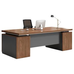 Escritorio ejecutivo moderno y simple para Jefe o gerente con cómodos muebles de oficina con panel de silla - Product Image 5