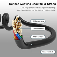 UNIEAN grosir kabel PD pengisi daya cepat, kabel USB a ke C 2A 2M 3M untuk ponsel IOS & Android