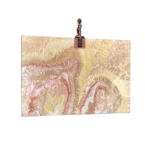 Dalle de marbre onyx orange, revêtement mural en onyx transparent, designs personnalisés, épaisseur sur mesure, onyx assorti - Product Image 1