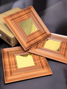 Chất lượng cao 50*50cm vuông thiết kế nhựa màu trắng 3D PVC gương Bảng điều chỉnh - Product Image 4