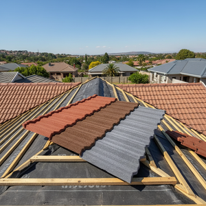 Teja de Techo de Aluzinc de Alta Calidad con Recubrimiento de Piedra, Resistente al Calor e Impermeable para <span class=keywords><strong>Sud</strong></span>áfrica - Product Image 1