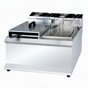 Commercial Electric Deep Fryer 25L Double Tank Double <b>Basket</b> 7.6kW for French Fries Chicken Fast Food Restaurant Catering - Product Image 1