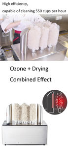 Prix usine Commercial 8 Bulle <span class=keywords><strong>Verre</strong></span> Nettoyage Maker Lavage Polissage Machine Vente Chaude Électrique Verrerie Sèche - Product Image 5