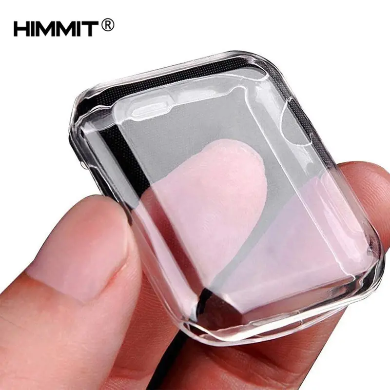 Amazon Hot Sell Tpu Soft Utra Thin Cover Clear Case For Apple Watch Case Compatible For Iwatch Screen Protector 4th 5th gen