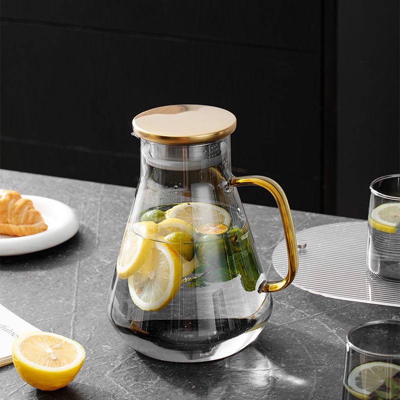 single package borosilicate glass Pitcher heat-resistant glass cold water bottle cool kettle glass jug
