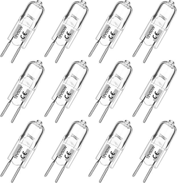 Customization High Temperature Explosion Proof Halogen Lamp Bi-Pin 12 Volt 20w 35w 50w 120lm Halogen Bulbs