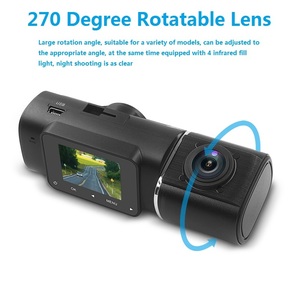 Cámara de Retrovisor con Visión Nocturna 1080P Full HD, Doble Lente, Ángulo de 170°, 150°, 12V, Grabación en Bucle, Sensor G, Monitoreo de Estacionamiento - Product Image 5