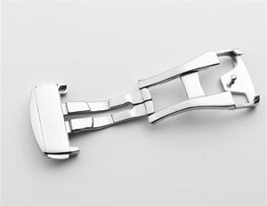 Hebilla de <span class=keywords><strong>Reloj</strong></span> de Acero Inoxidable 316L con Logotipo Personalizado, 14, 16, 18, 20 mm, Plateada y Dorada, Cierre Plegable Compatible con Correas de <span class=keywords><strong>Reloj</strong></span> de Cuero <span class=keywords><strong>Omega</strong></span> <span class=keywords><strong>Seamaster</strong></span> - Product Image 6