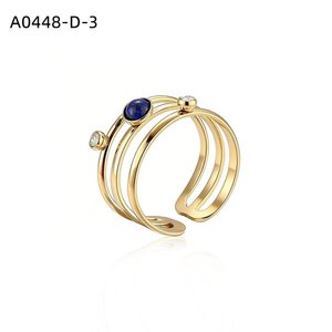 Anillo de Moda con PIEDRA NATURAL A0448 para Mujer, Joyería de Alta Calidad - Product Image 2