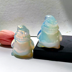 Nuovi arrivi di cristallo fatto a mano materiale misto 6cm ossidiana Oggies artigianato di cristallo intaglio per regalo decorazioni di Halloween - Product Image 6