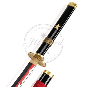 Espada de Juguete de Bambú Negra de Zoro de MS Anime, Set para Cosplay y Exhibición - Product Image 3